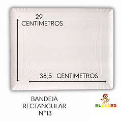 BANDEJA RECTANGULAR CARTON N°13