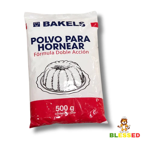 POLVO PARA HORNEAR BAKELS DOBLE ACCIÓN 500 G.