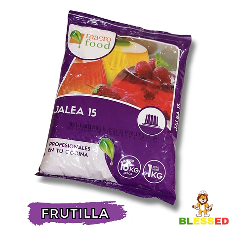 JALEA SABOR FRUTILLA MACRO FOOD 1 KG.