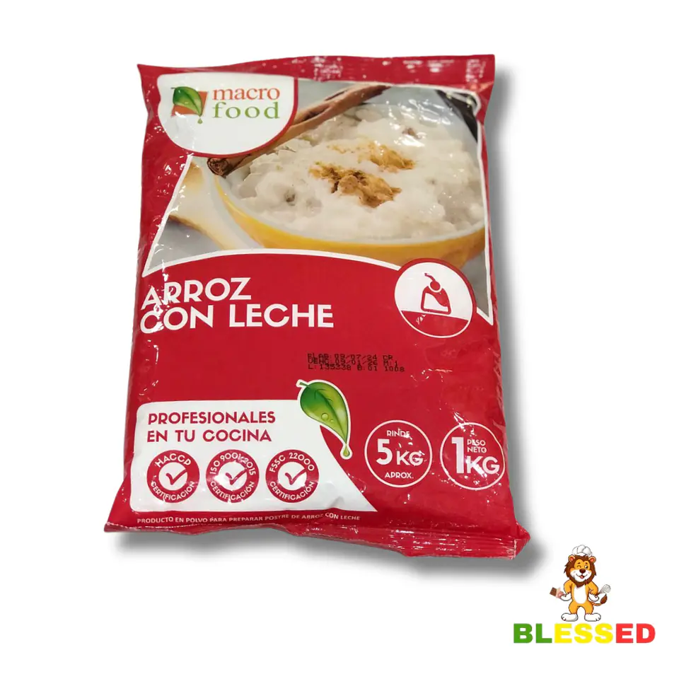 ARROZ CON LECHE MACRO FOOD 1 KG 1