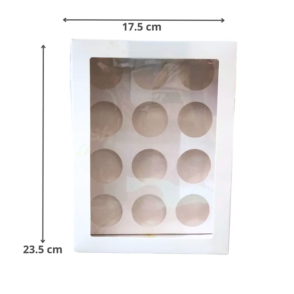 CAJA BLANCA 12 MINI CUPCAKE 1