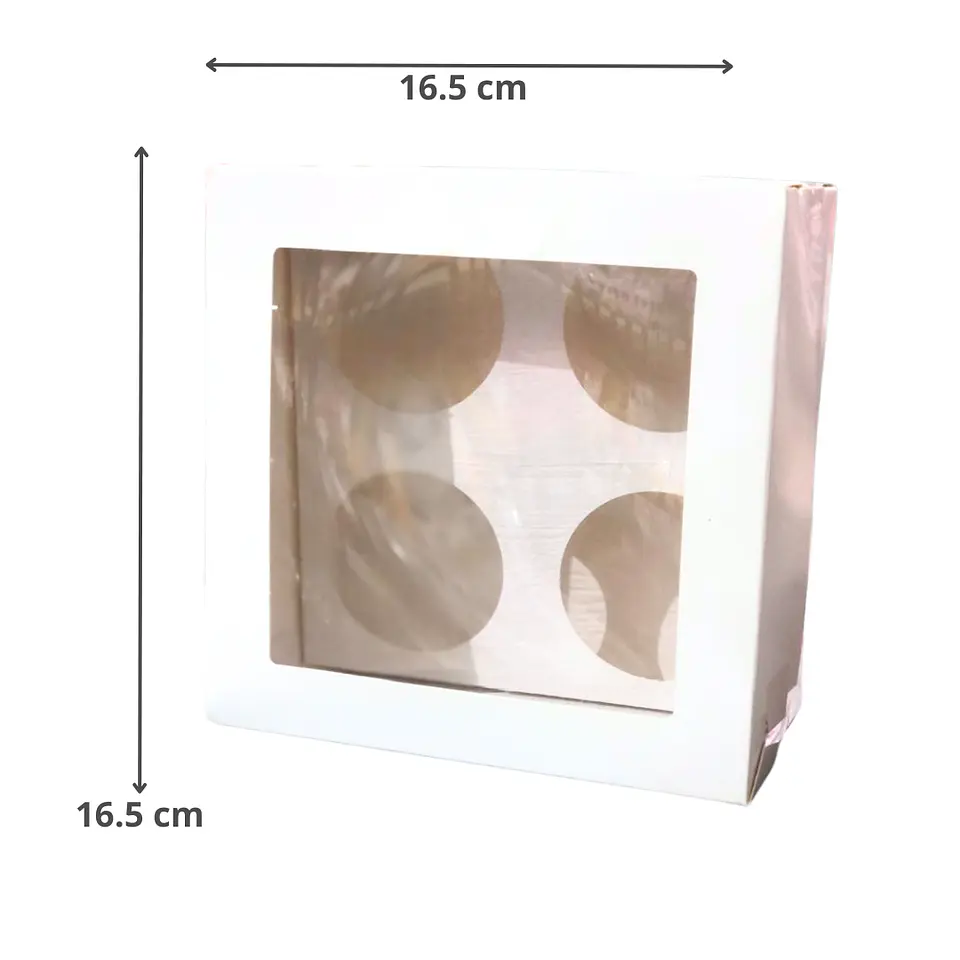 CAJA BLANCA 4 CUPCAKE  1