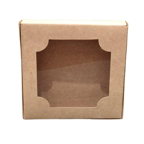 CAJA 4 ALFAJORES CUADRADA CAFE