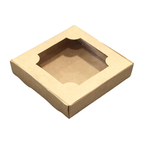 CAJA 4 ALFAJORES CUADRADA CAFE