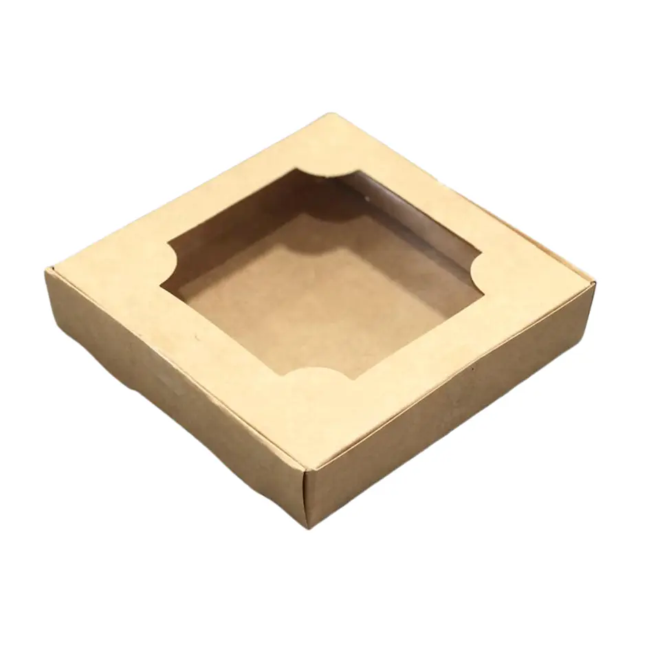 CAJA 4 ALFAJORES CUADRADA CAFE 2