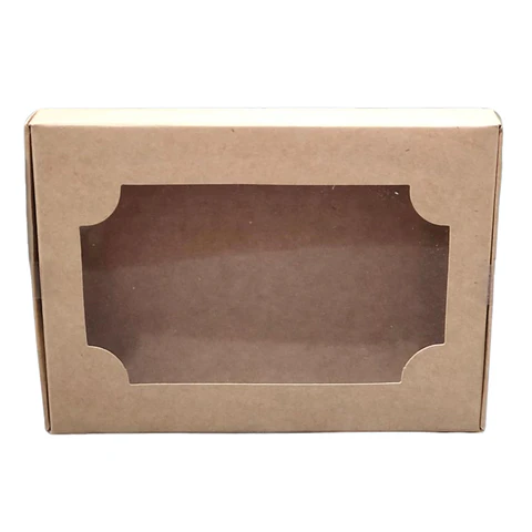 CAJA 6 ALFAJORES CUADRADA CAFE