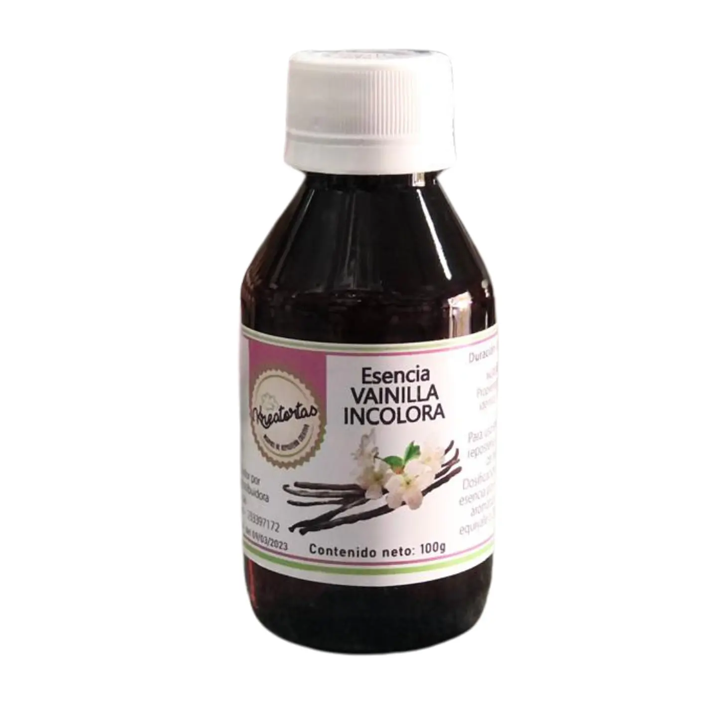 ESENCIA VAINILLA INCOLORA 100 GR. KREATORTA 1