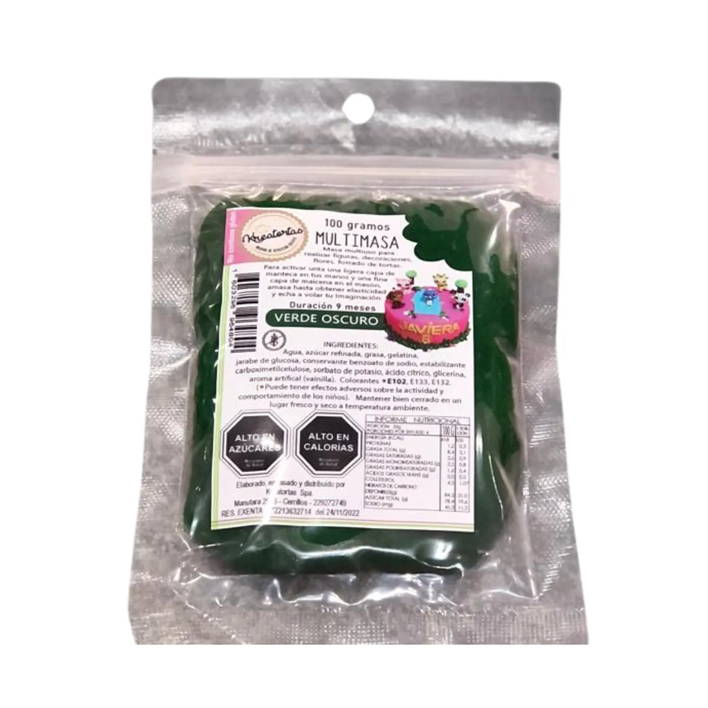 MULTIMASA VERDE OSCURO 100 G. 1