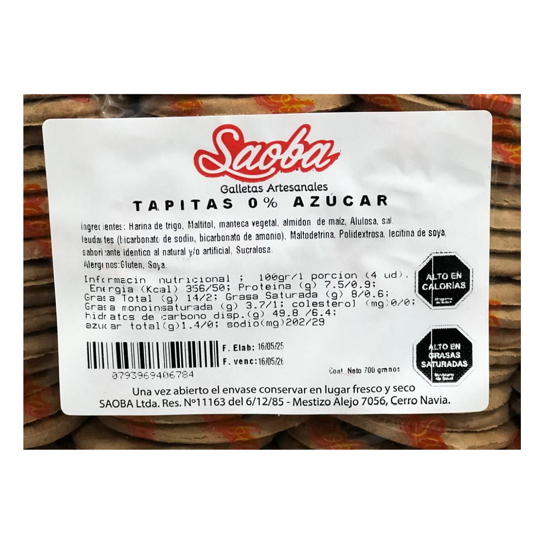 GALLETAS PARA ALFAJOR SIN AZÚCAR SAOBA 2