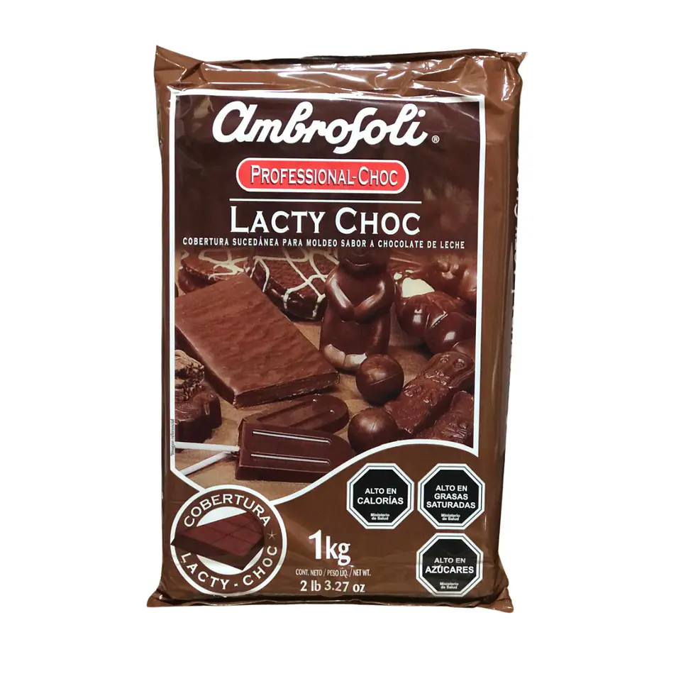 BARRA CHOCOLATE LACTY CHOC AMBROSOLI 1K. 1