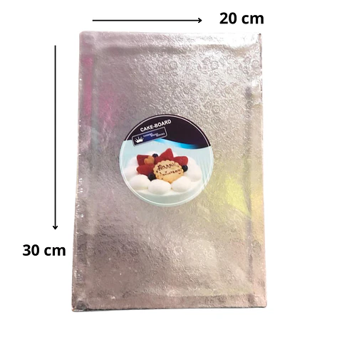 BASE TORTA RECTANGULAR 20X30 12MM