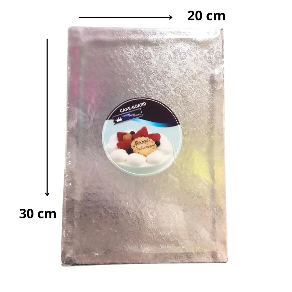 BASE TORTA RECTANGULAR 20X30 12MM 2