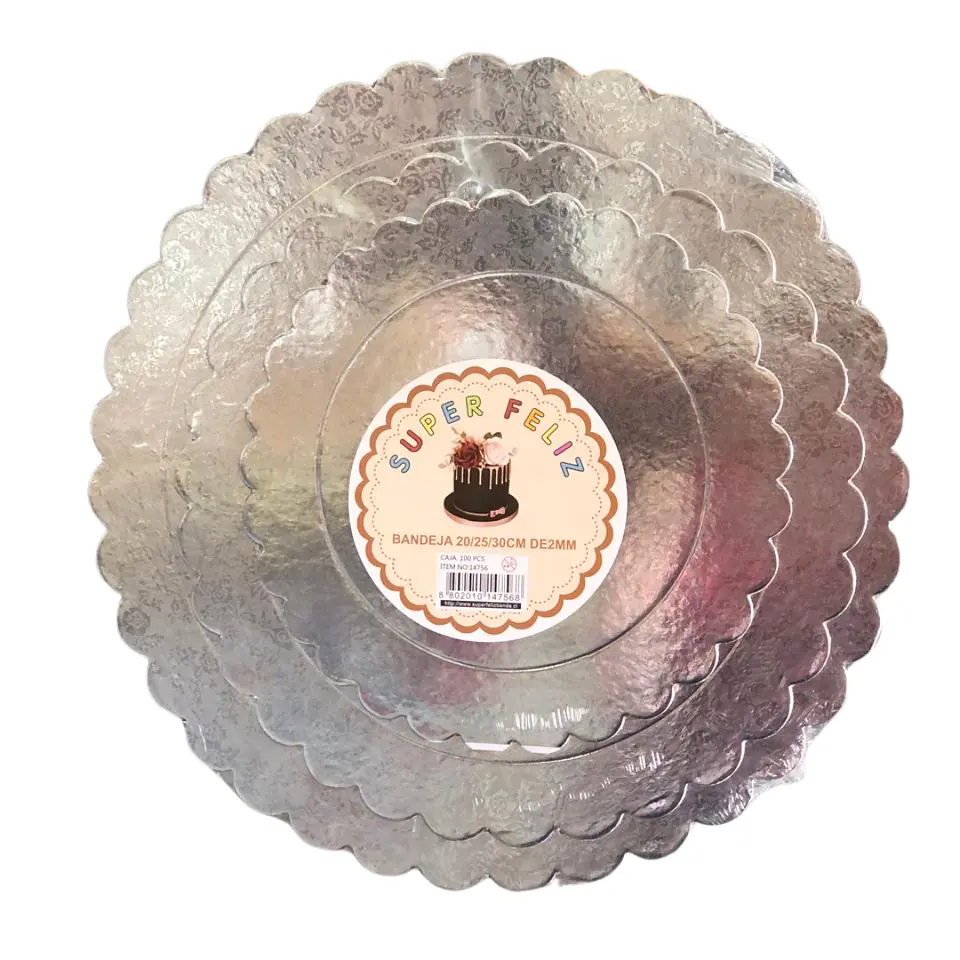 KIT BANDEJAS 20, 25, 30 CM 2MM. 1
