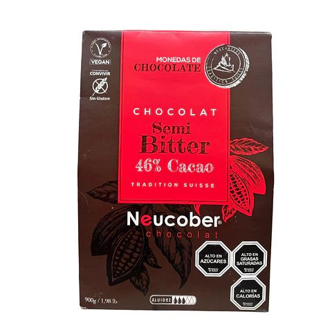 CHOCOLATE SEMI BITTER 46% CACAO 1 KG NEUCOBER