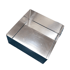 MOLDE DE BIZCOCHO CUADRADO ALUM DESMONTABLE 15X15X8 CM
