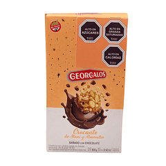 CROCANTE DE MANI Y ALMENDRA BAÑADO CON CHOCOLATE 100GR GEORGALOS