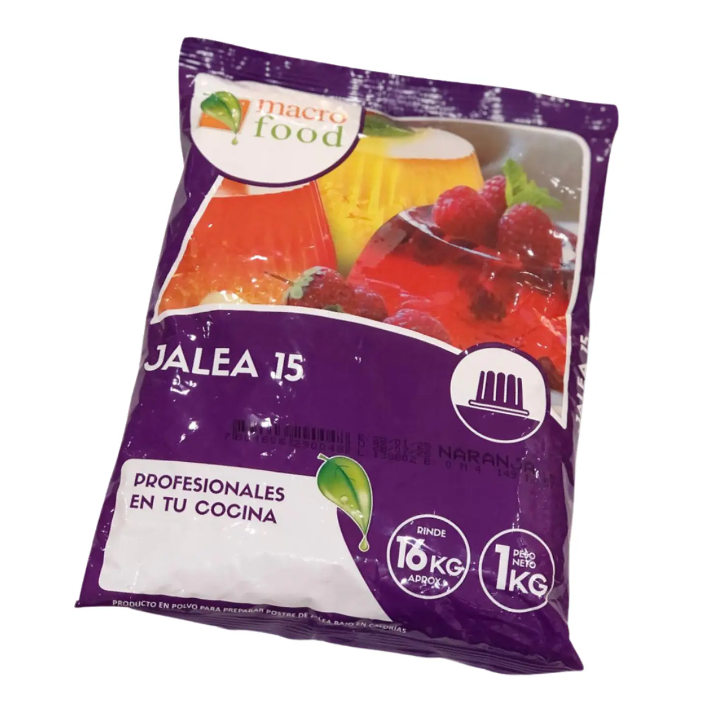 JALEA SABOR NARANJA MACRO FOOD 1 KG. 1
