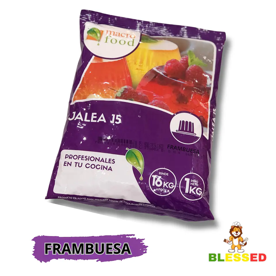 JALEA SABOR FRAMBUESA MACRO FOOD 1 KG. 2