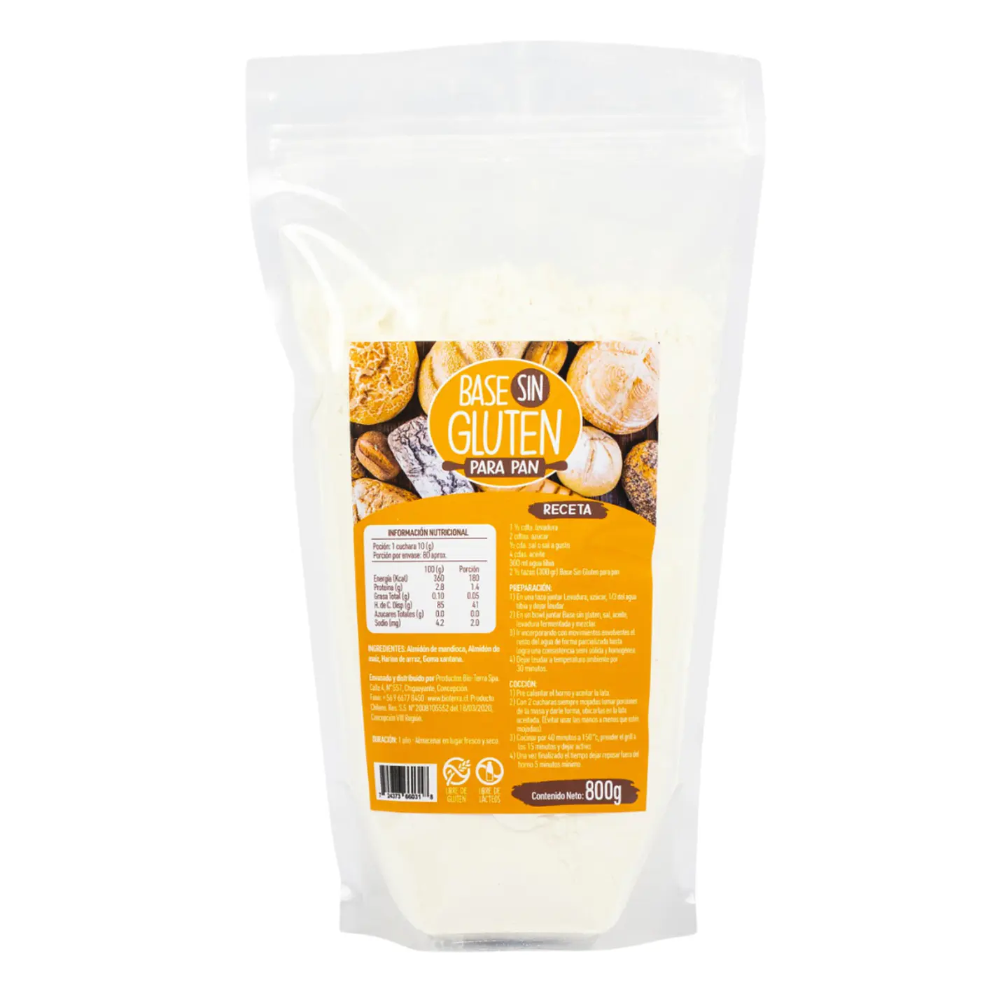 BASE SIN GLUTEN PARA PAN 800GR 1