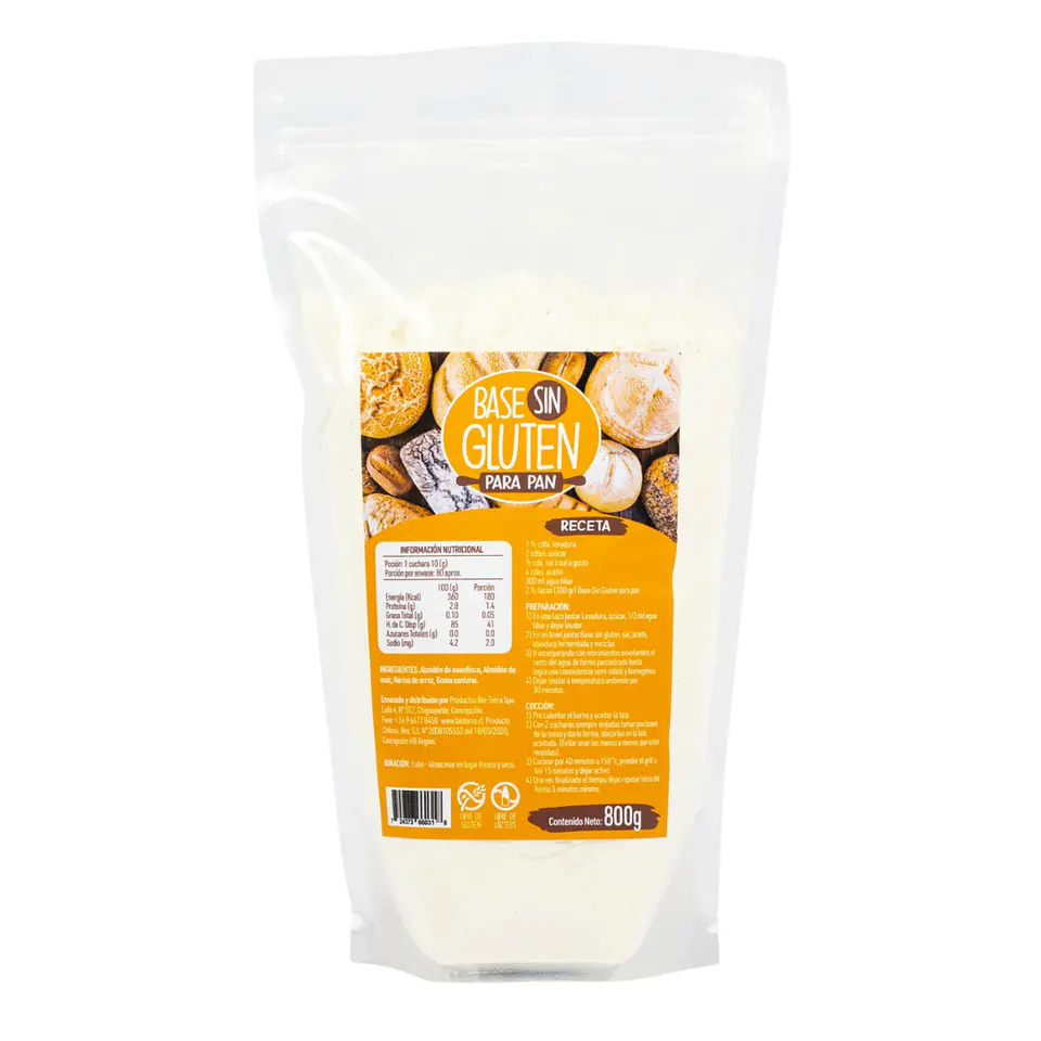 BASE SIN GLUTEN PARA PAN 800GR 1