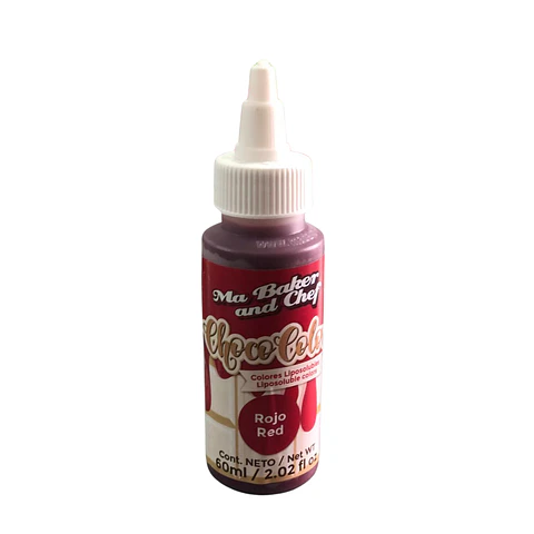 CHOCOCOLOR ROJO 60ML MA BAKER AND CHEF 