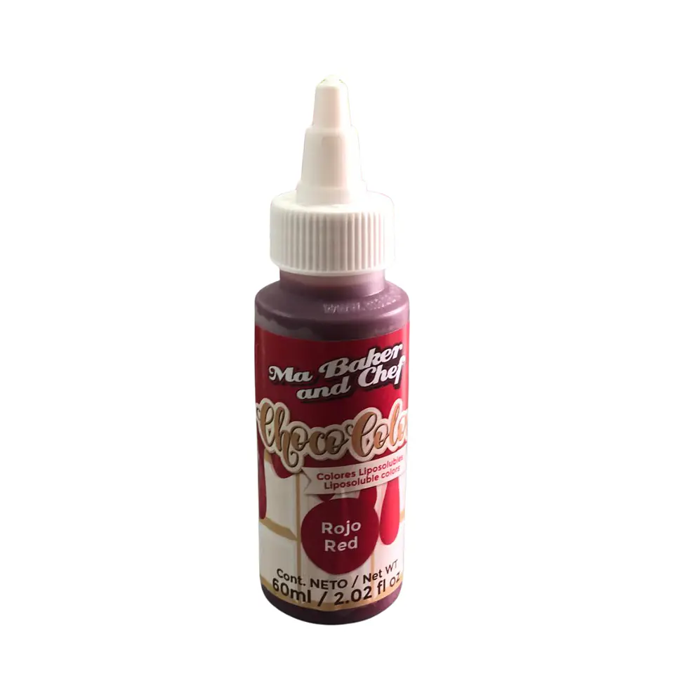 CHOCOCOLOR ROJO 60ML MA BAKER AND CHEF 1