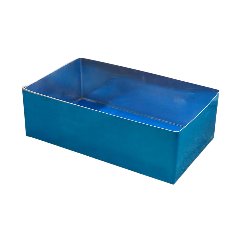 MOLDE DE BIZCOCHO RECTANGULAR ALUM DESMONTABLE 20X25X8 CM 2