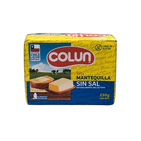 MANTEQUILLA SIN SAL COLUN 250GR