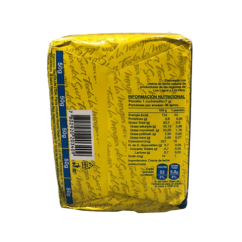 MANTEQUILLA SIN SAL COLUN 250GR