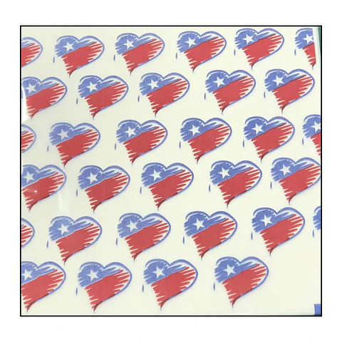 PAPEL ALFAJOR FIESTAS PATRIAS DISEÑO BANDERA CORAZON