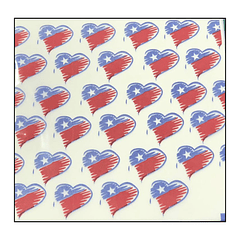 PAPEL ALFAJOR FIESTAS PATRIAS DISEÑO BANDERA CORAZON