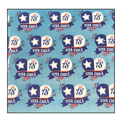 PAPEL ALFAJOR FIESTAS PATRIAS DISEÑO VIVA CHILE