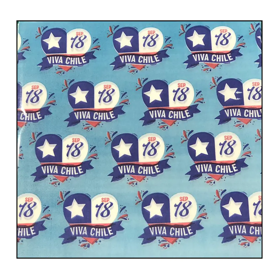 PAPEL ALFAJOR FIESTAS PATRIAS DISEÑO VIVA CHILE 1