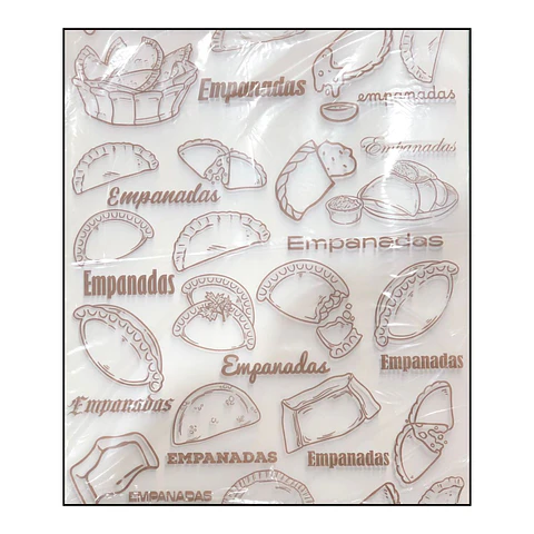 PAPEL ANTIGRASA 100 UN. DISEÑO EMPANADA