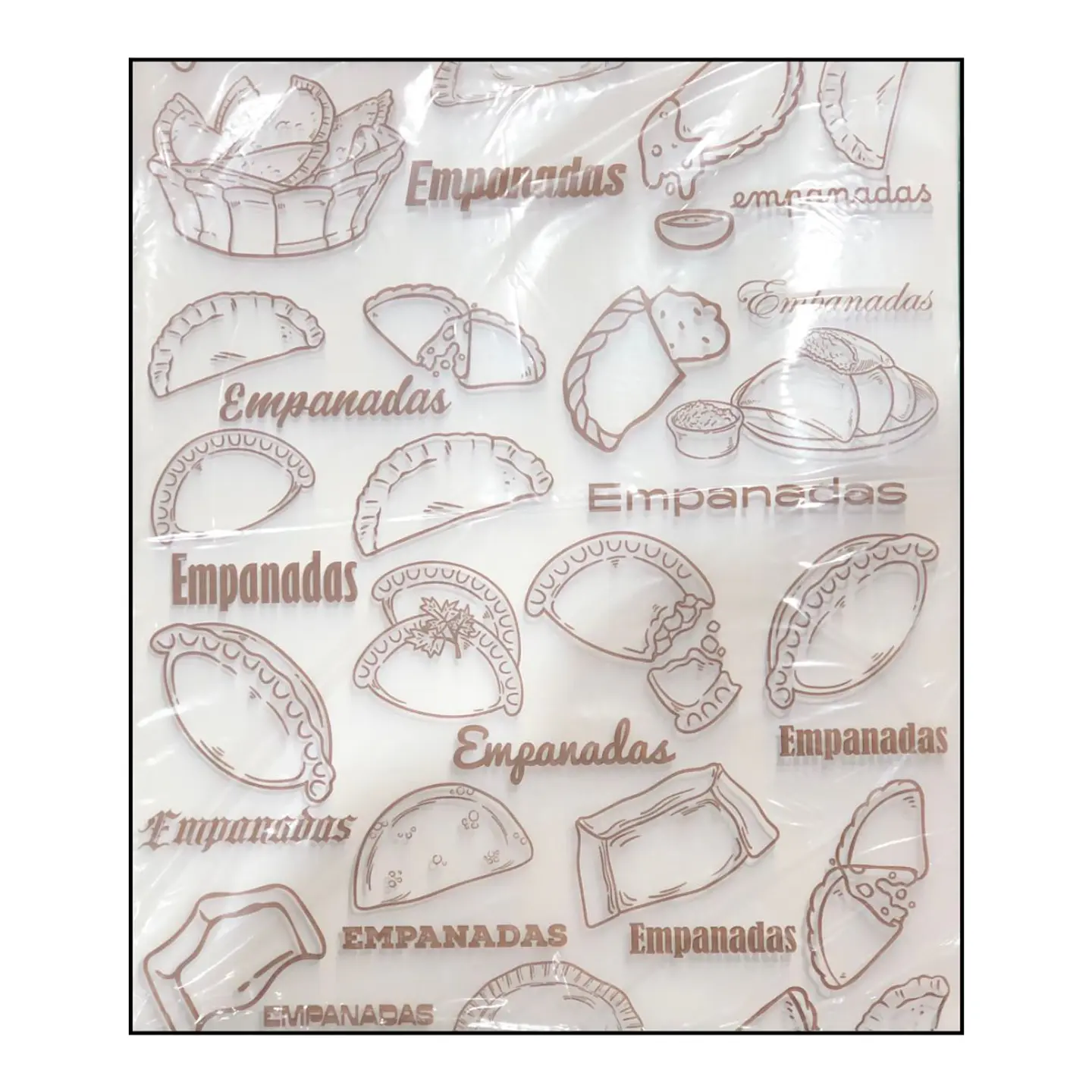 PAPEL ANTIGRASA 100 UN. DISEÑO EMPANADA 1