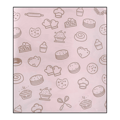 PAPEL ANTIGRASA 100 UN. DISEÑO REPOSTERIA ROSADO
