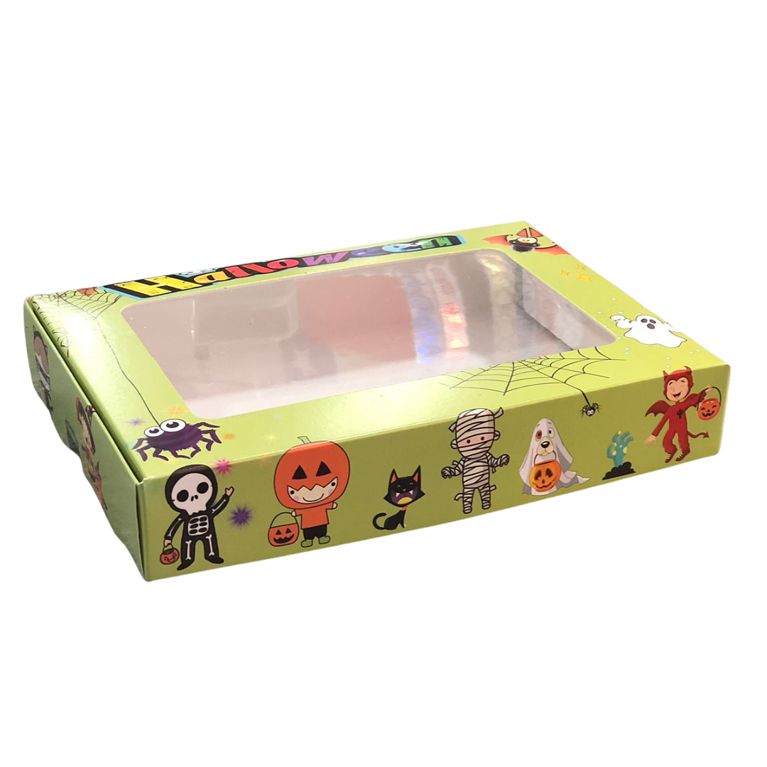 CAJA HALLOWEEN 6 ALFAJORES VERDE 4