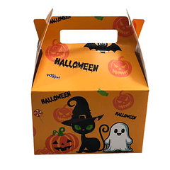 CAJA HALLOWEEN LONCHERA NARANJA