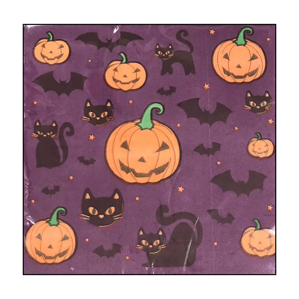 PAPEL ALFAJOR HALLOWEEN FONDO MORADO 1