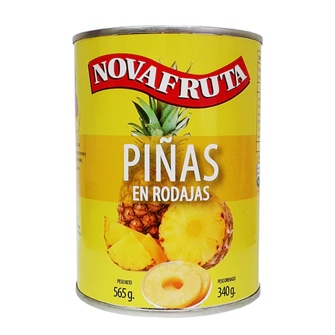 PIÑA RODAJAS NOVA FRUTTA 565 G
