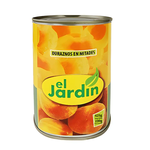 DURAZNO MITADES EL JARDÍN 425 G