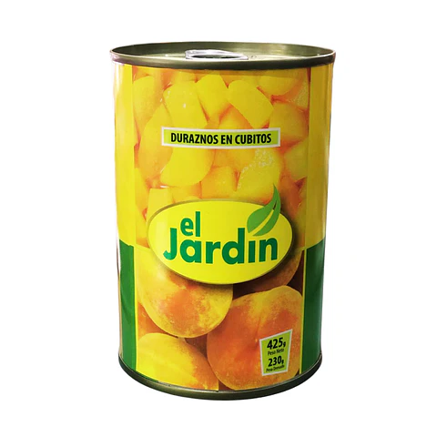 DURAZNO CUBITO EL JARDÍN 425 G