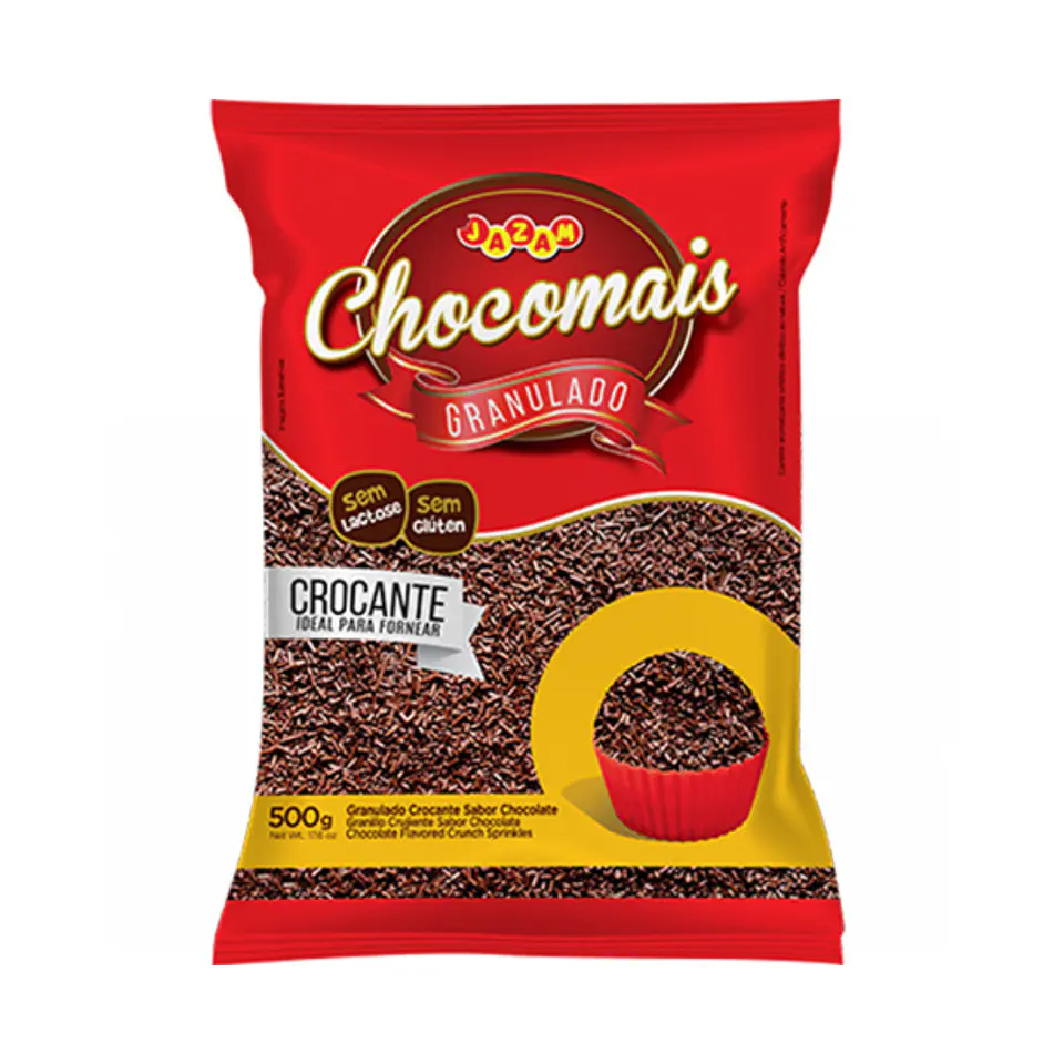 GRANULADO CROCANTE CHOCOLATE 500G CHOCOMAIS 1