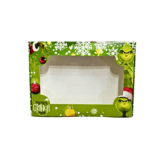 CAJA NAVIDEÑA 6 ALFAJORES DISEÑO GRINCH