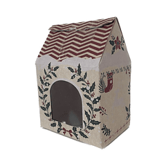 CAJA CASITA NAVIDEÑA DISEÑO CASA Y JENGI