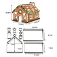 CORTADOR GALLETA CASA NAVIDAD 3D 10PCS - Miniatura 4