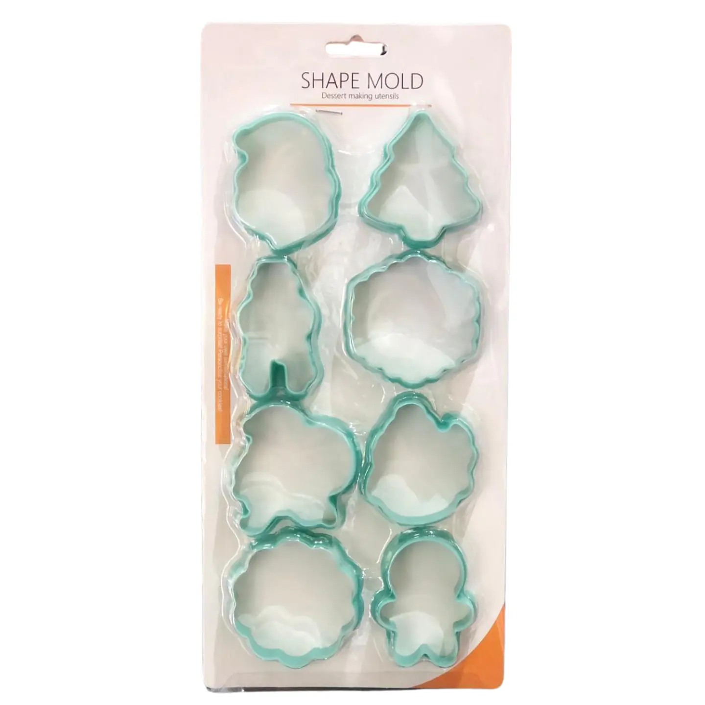 CORTADOR DE GALLETAS NAVIDEÑO SILUETA 8PCS 1