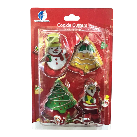 CORTADOR DE GALLETA 4PCS VARIEDADES