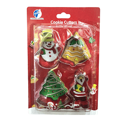 CORTADOR DE GALLETA 4PCS VARIEDADES 