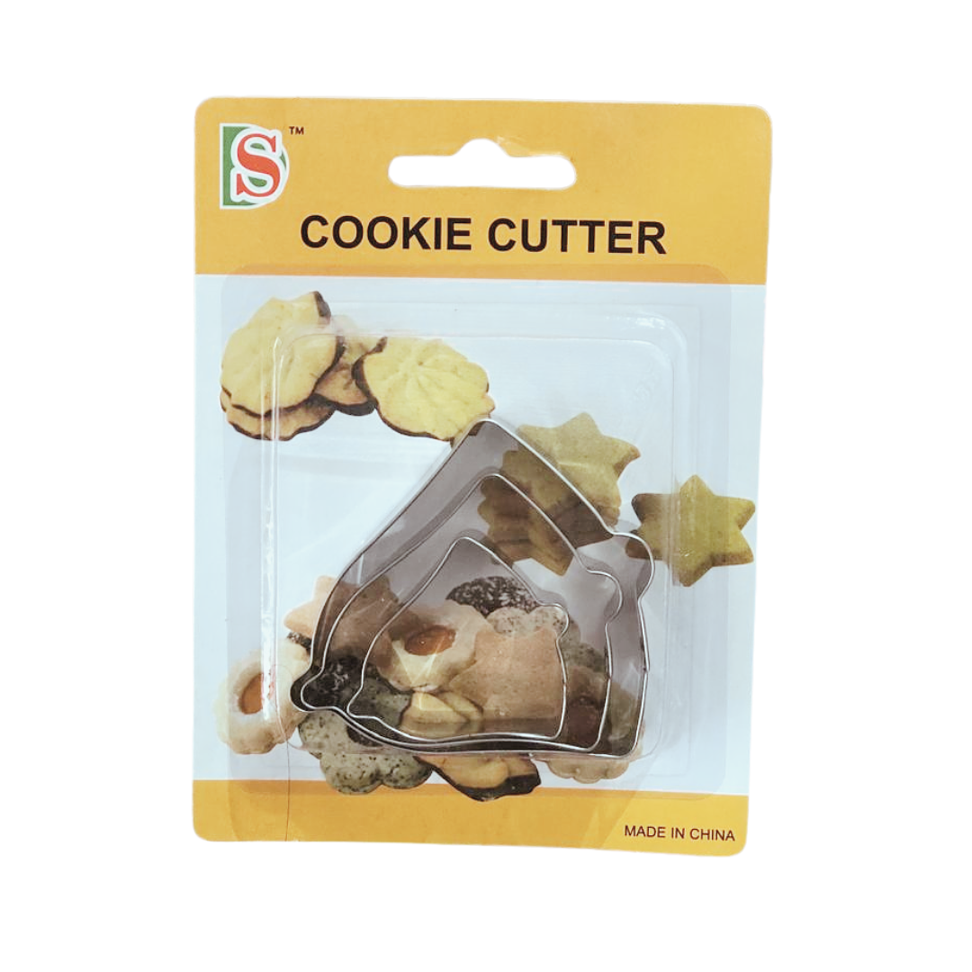 CORTADOR DE GALLETAS CAMPANA 3PCS 